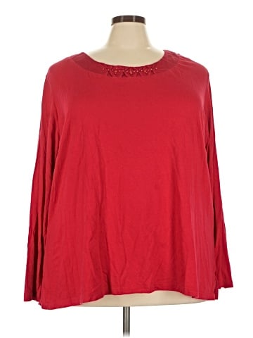 Just My Size 3/4 Sleeve Top (view 1)