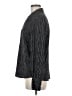 Adrianna Papell Chevron-herringbone Gray Long Sleeve Blouse Size M - photo 5