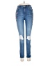 Express Hearts Blue Jeans Size 2 - photo 1