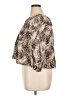 Express Animal Print Brown 3/4 Sleeve Blouse Size XL - photo 5