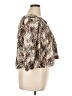 Express Animal Print Brown 3/4 Sleeve Blouse Size XL - photo 4