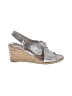 Clarks Silver Wedges Size 7 1/2 - photo 1