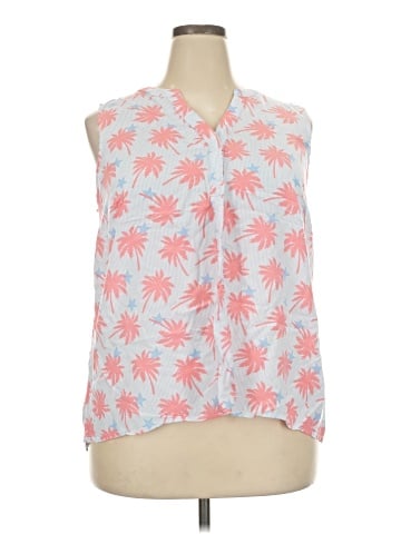 Crown & Ivy Sleeveless Button-Down Shirt (view 1)