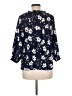 Adrienne Vittadini 100% Polyester Blue 3/4 Sleeve Blouse Size M - photo 2