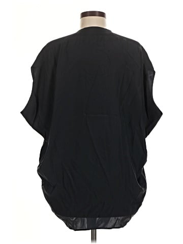 Vince. Short Sleeve Silk Top (view 2)