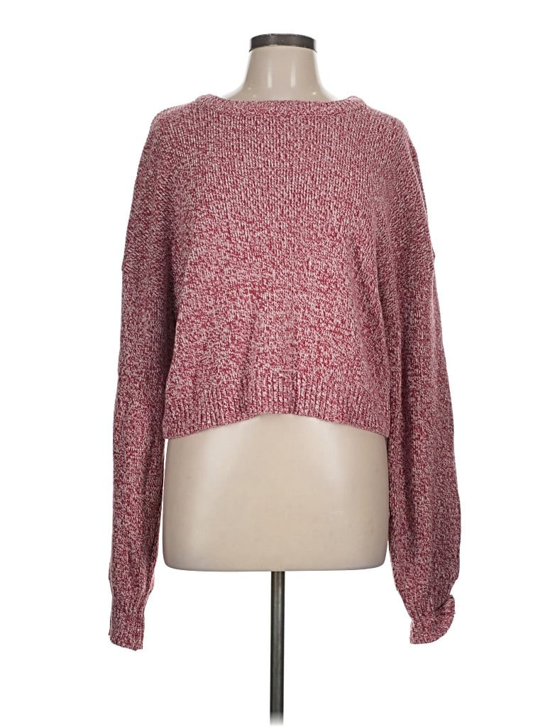 Pre-owned Pacsun Pullover Sweater In Burgundy