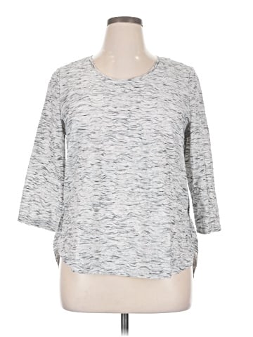 Simply Vera Vera Wang 3/4 Sleeve T-Shirt (view 1)