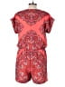 Banana Republic Paisley Red Romper Size 12 Petite - photo 2