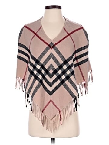 Burberry Vintage Cashmere Nova Check Poncho (view 1)