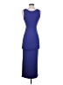 Olivaceous Color Block Blue Cocktail Dress Size S - photo 2