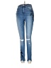 Express Graphic Blue Jeans Size 2 - photo 1