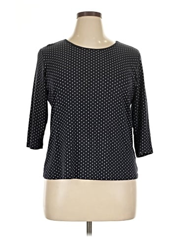 Christopher & Banks 3/4 Sleeve T-Shirt (view 1)