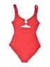 Aerie Solid Red One Piece Swimsuit Size L - photo 2