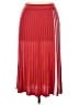 Moth Stripes Red Casual Skirt Size XL - photo 1