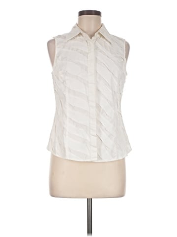 Lafayette 148 New York Sleeveless Button-Down Shirt (view 1)