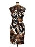 Connected Apparel Print Brown Cocktail Dress Size 16 - photo 2