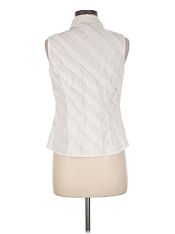 Lafayette 148 New York Sleeveless Button-Down Shirt (view 2)