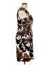 Connected Apparel Print Brown Cocktail Dress Size 16 - photo 4