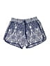 Halo 100% Polyester Paisley Blue Shorts Size S - photo 1