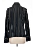 Fred David Stripes Black Long Sleeve Blouse Size L - photo 2