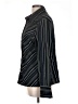 Fred David Stripes Black Long Sleeve Blouse Size L - photo 5