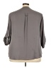 Torrid 100% Polyester Gray 3/4 Sleeve Blouse Size 3X Plus (3) - photo 2