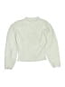 Pink Rose Solid Silver Turtleneck Sweater Size S (kids) - photo 1