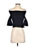 Chan Luu 100% Cotton Black Short Sleeve Top Size S - photo 1
