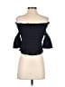Chan Luu 100% Cotton Black Short Sleeve Top Size S - photo 2