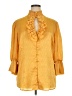 Ashley Stewart 100% Polyester Gold 3/4 Sleeve Blouse Size 16 Plus - photo 1