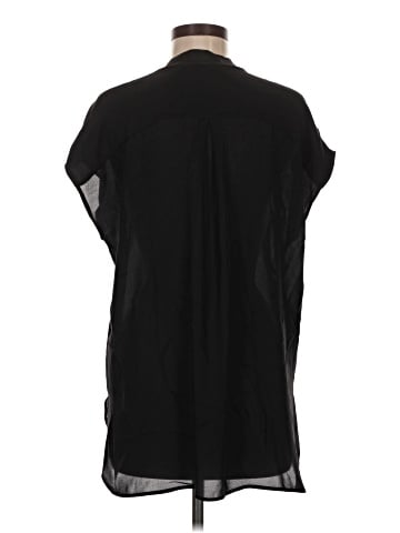 Vince. Short Sleeve Silk Top (view 2)