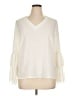 Harve Benard 100% Polyester Ivory 3/4 Sleeve Blouse Size XL - photo 1