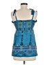 Kenzie 100% Silk Blue Sleeveless Silk Top Size 8 - photo 2