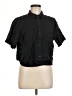 Athleta Black Short Sleeve Button-Down Shirt Size M - photo 1