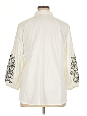 J.Jill 3/4 Sleeve Button-Down Shirt (view 2)