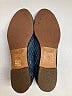 Italeau 100% Leather Tweed Blue Flats Size EU 39 - photo 4