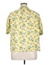 Boden 100% Linen Yellow Short Sleeve Blouse Size 16 - 18 - photo 2