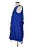 BCBGMAXAZRIA 100% Silk Blue Cocktail Dress Size S - photo 5