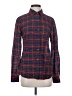 J. McLaughlin Plaid Red Long Sleeve Button-Down Shirt Size XS - photo 1