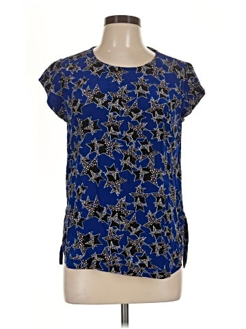 Diane von Furstenberg Short Sleeve Silk Top (view 1)
