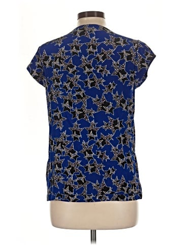 Diane von Furstenberg Short Sleeve Silk Top (view 2)