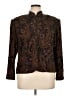 Adrianna Papell 100% Polyester Paisley Brown Jacket Size 1X - photo 1
