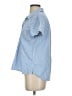 L.L.Bean 100% Cotton Stripes Blue Short Sleeve Blouse Size S - photo 5