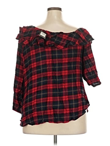 City Chic 3/4 Sleeve Blouse (view 2)