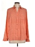 The Limited 100% Polyester Orange Long Sleeve Blouse Size L - photo 1