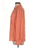 The Limited 100% Polyester Orange Long Sleeve Blouse Size L - photo 5