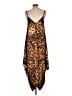 Tommy Bahama 100% Polyester Animal Print Brown Casual Dress Size Lg - XL - photo 2