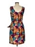 Assorted Brands 100% Silk Tropical Brown Cocktail Dress Size 9 - photo 2