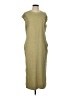 Double Zero Solid Green Casual Dress Size S - photo 1