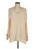 De Collection Tan Long Sleeve Blouse Size L - photo 1